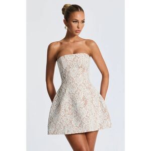Babyboo Salone Mini Dress in Ivory